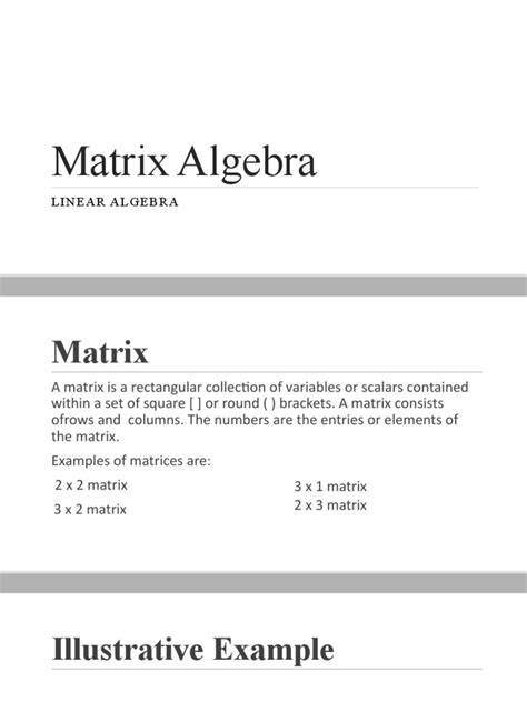 Image result for Matrix Algebra Lessons