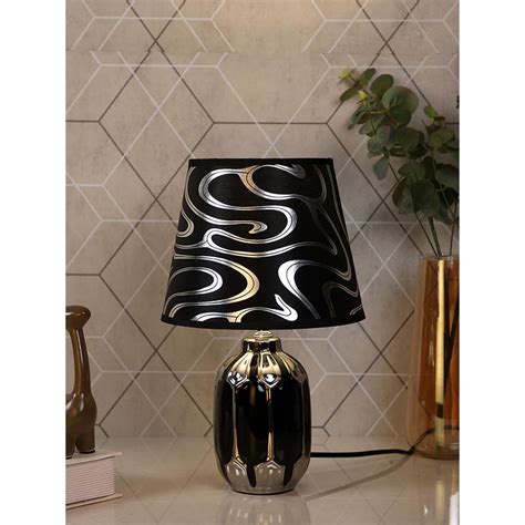 Buy Tayhaa Black Glow Elegance Table Lamp Online