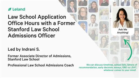 Law School App Office Hours with a Former Stanford Admissions Officer ...