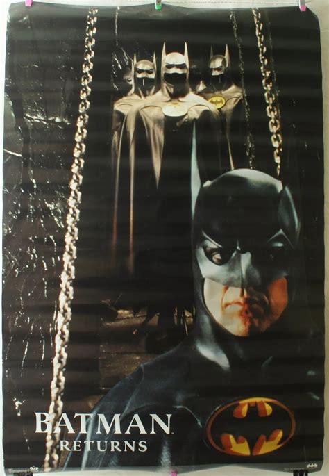 1992 Batman Returns Poster Michael Keaton Vintage 90s Movie Tim Burton ...