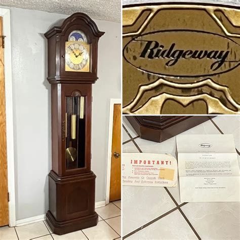 RIDGEWAY FURNITURE CO. ~ Solid Wood Grandfather Clock ~ *Read Details ...