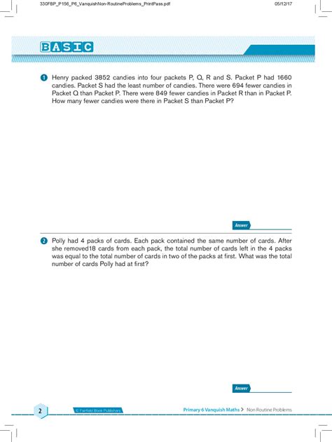 Image result for Non-Routine P6 Math