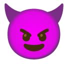 😈 Smiling face with horns emoji copy paste png download
