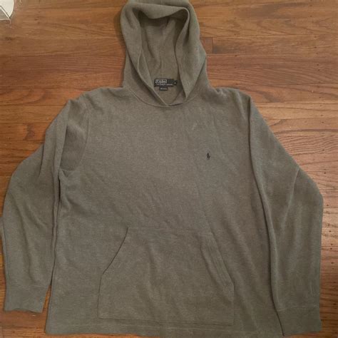 Vintage Polo Ralph Lauren Green Hoodie Sweatshirt - Depop