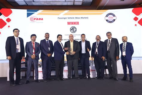 JSW MG Motor India Wins Top Honors at FADA Dealership Excellence Awards ...