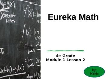 Image result for Eureka Math Lesson 1 Grade 4 Modul 2