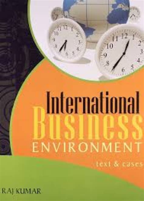 International Business Environment – Excel Book