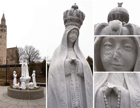 Our Lady of Fatima statue near national shrine in Washington vandalized ...