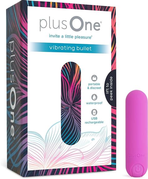 Plus One Vibrating Bullet Dark Pink - Women Vibro Bullet | Makeup.uk