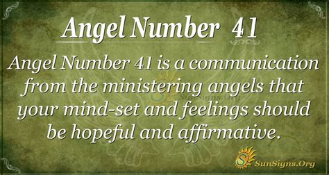 Número angelical 41 Significado - Autentifica tu vida | Casa Nostra