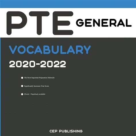 PTE General Vocabulary 2020-2022: Words and Phrasal Verbs That Will ...