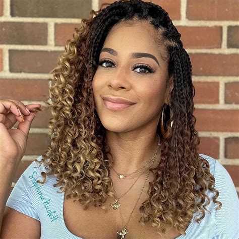 Buy 8 Packs Crochet Box Braids- Boho Box Braids Crochet Braids Hair ...