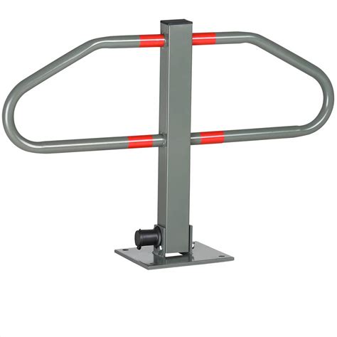 Monzana Parking Barrier Security Folding Post Car Park Space Bollard ...