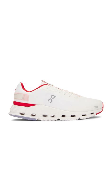 On Cloudnova Form in White & Red | REVOLVE