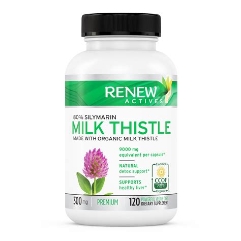 Organic Milk Thistle - 120 Capsules – Renew Actives