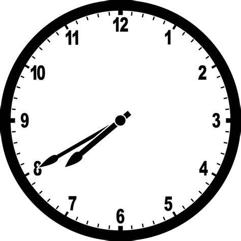 Clock 7:40 | ClipArt ETC