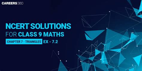 NCERT Solutions for Class 9 Maths Chapter 7 Exercise 7.2 - Triangles
