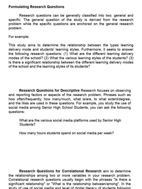 Image result for Formulating Research Questions