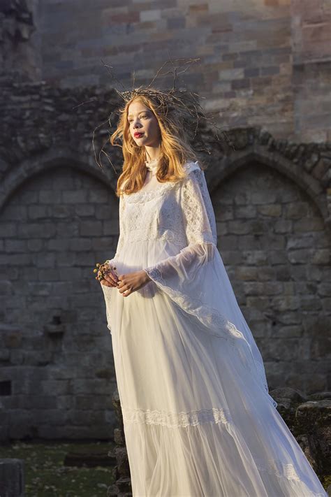 Whimsical Bohemian Bride | Those Were The Days Bridal | Edinburgh Scotland Vintage Bridal ...