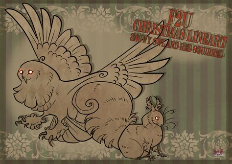 F2U Snowy Owl and Red Squirrel Bases by Ludevika on DeviantArt