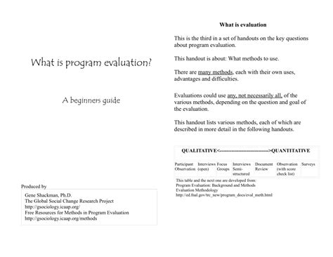 Image result for Program evaluation Methods