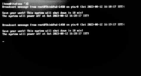 Schedule a Shutdown in Linux Command Line