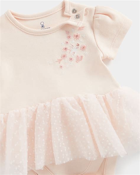 Buy Girls Half Sleeve Bodysuit-Pink Online at Best Price | Mothercare