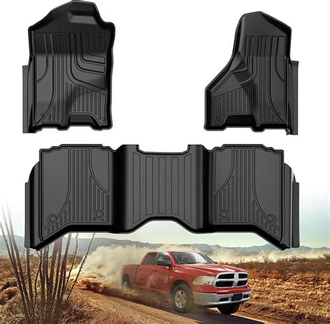 Amazon.com: Floor Mats for 2013-2018 Dodge Ram 1500/2500/3500 Crew Cab ...