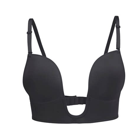 JGGSPWM Womens Low Back Bra Lifting Deep U Shaped Backless Bra With ...