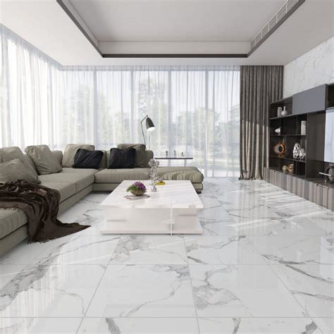 Marble Living Room Floor Design