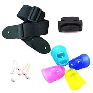 SG Musical Guitar Belt, Guitar 4 pc. Silicon Protector, 4 pins : Amazon ...