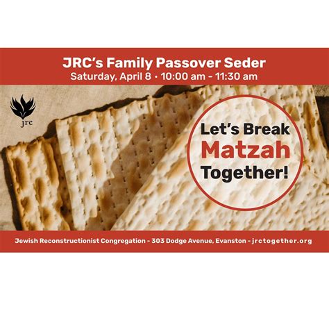 JRC’s Family Passover Seder - Open to All!, Jewish Reconstructionist ...