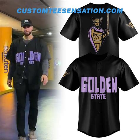 Golden State Valkyries Secondary Logo Baseball Jersey - Customteesensation