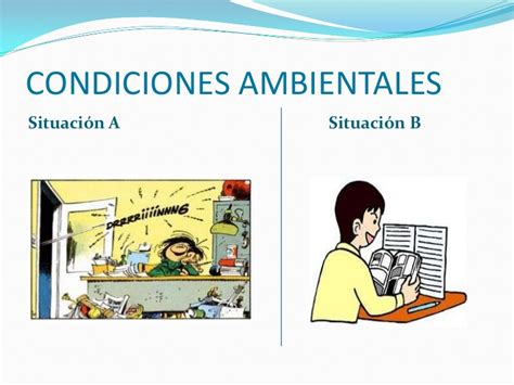 Las condiciones ambientales ideales