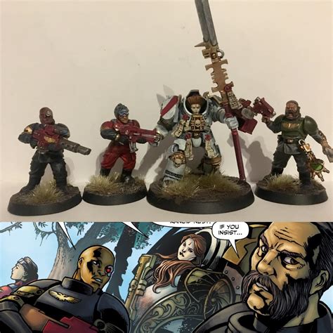 I've finished my conversion of Inquisitor Sabbathiel and her acolytes ...