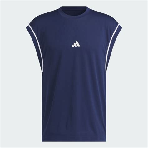 adidas Basketball All-World Sleeveless Tank Top - Blue | adidas India