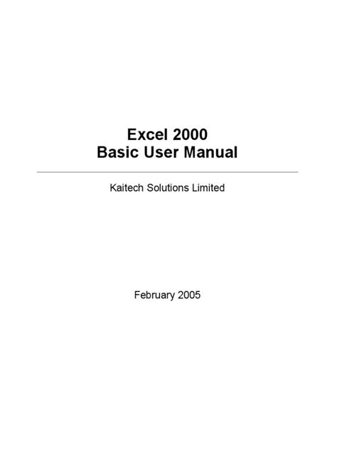 Excel 2000 Tutorial 的图像结果