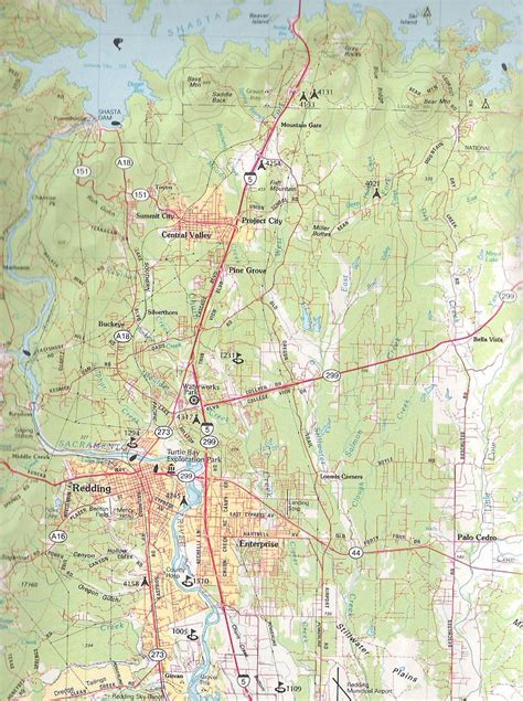 Street Map Of Redding Ca - Printable Maps Online