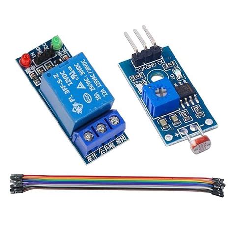 TESTIN ELECTRONICS Combo of LM393 LDR Sensor Module with 5V 1 Channel ...