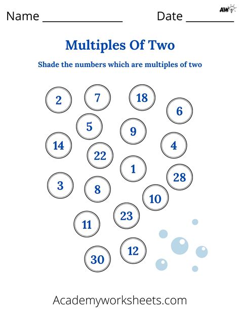 2 Times Table - Academy Worksheets
