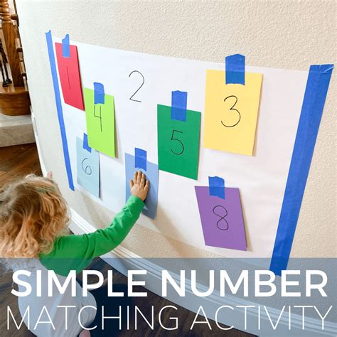 Simple Number Matching Activity - Toddler Approved
