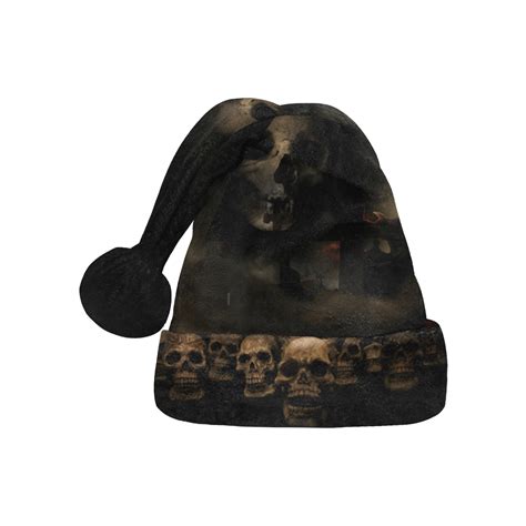 Gothic Skulls at Cemetery Santa Hat | ID: D4146511