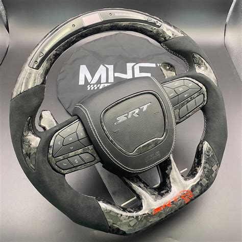 2015 -2021 Forged Carbon “Hellcat Alcantara” Red Steering Wheel – MHFAutoLighting
