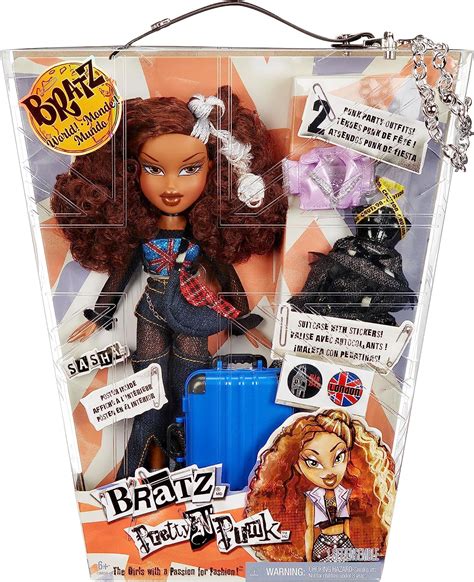 Brandclub - Bratz Pretty ‘N’ Punk Sasha Fashion Doll with 2 Outfits and ...