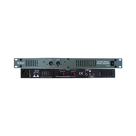 Rolls Rolls RA235 19-" x 1.75-" x 5-" Stereo 35W Channel Power Amp at ...