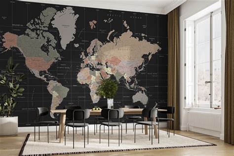 World Maps World map for kids wallpaper UK, world map children wall murals buy online at Uwalls