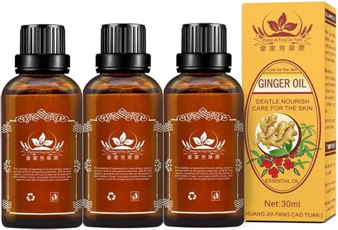 3 Pack Lymphatic Drainage Ginger Oil, Ginger Massage India | Ubuy