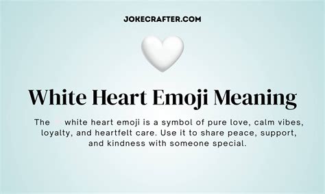 White Heart Emoji Meaning: Uses, Symbolism & Examples