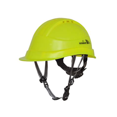 Safety Helmet with Protective Peak with Rachet type Adjustment and Y ...