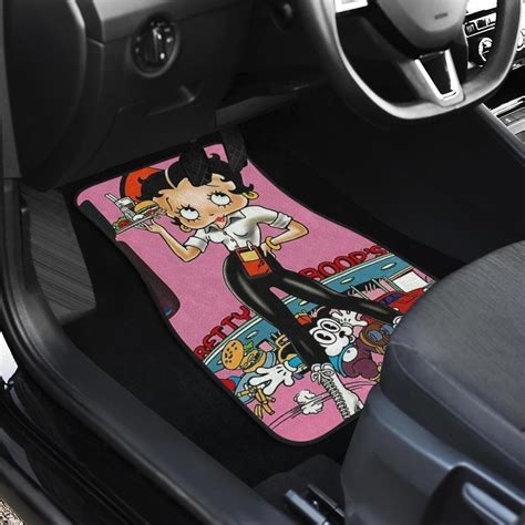 Betty Boop Car Floor Mats – Betty Boop Bartender Cartoon Car Floor Mats ...
